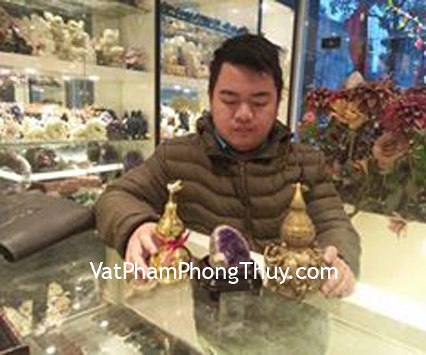 Anh Thái - khách hàng mua hồ lô bát tiên, hồ lô trơn và bông thạch anh tím