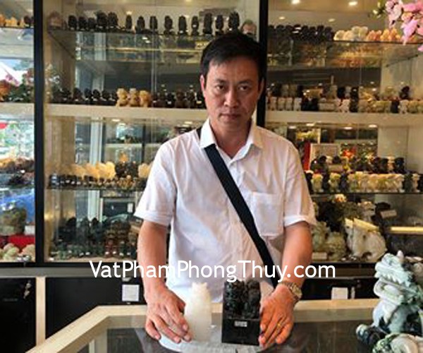 Anh Tùng - khách hàng mua ấn rồng bạch ngọc GM036 và ấn tỳ hưu ngọc cổ thanh