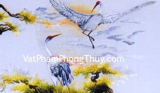 Các thế đứng của chim Hạc trong tranh và ý nghĩa theo phong thủy