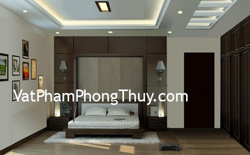 Bài trí phòng ngủ đúng phong thủy sẽ tạo ra nguồn năng lượng tốt khiến tình cảm vợ chồng gắn kết, gia đình hạnh phúc