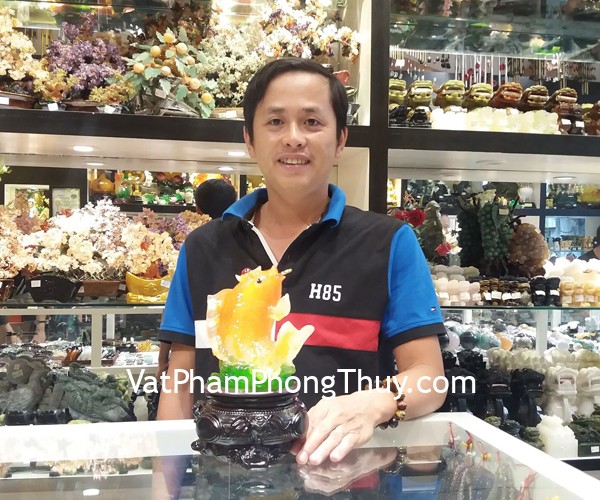 Anh Toàn - khách hàng mua tượng cá chép lưu ly LN170