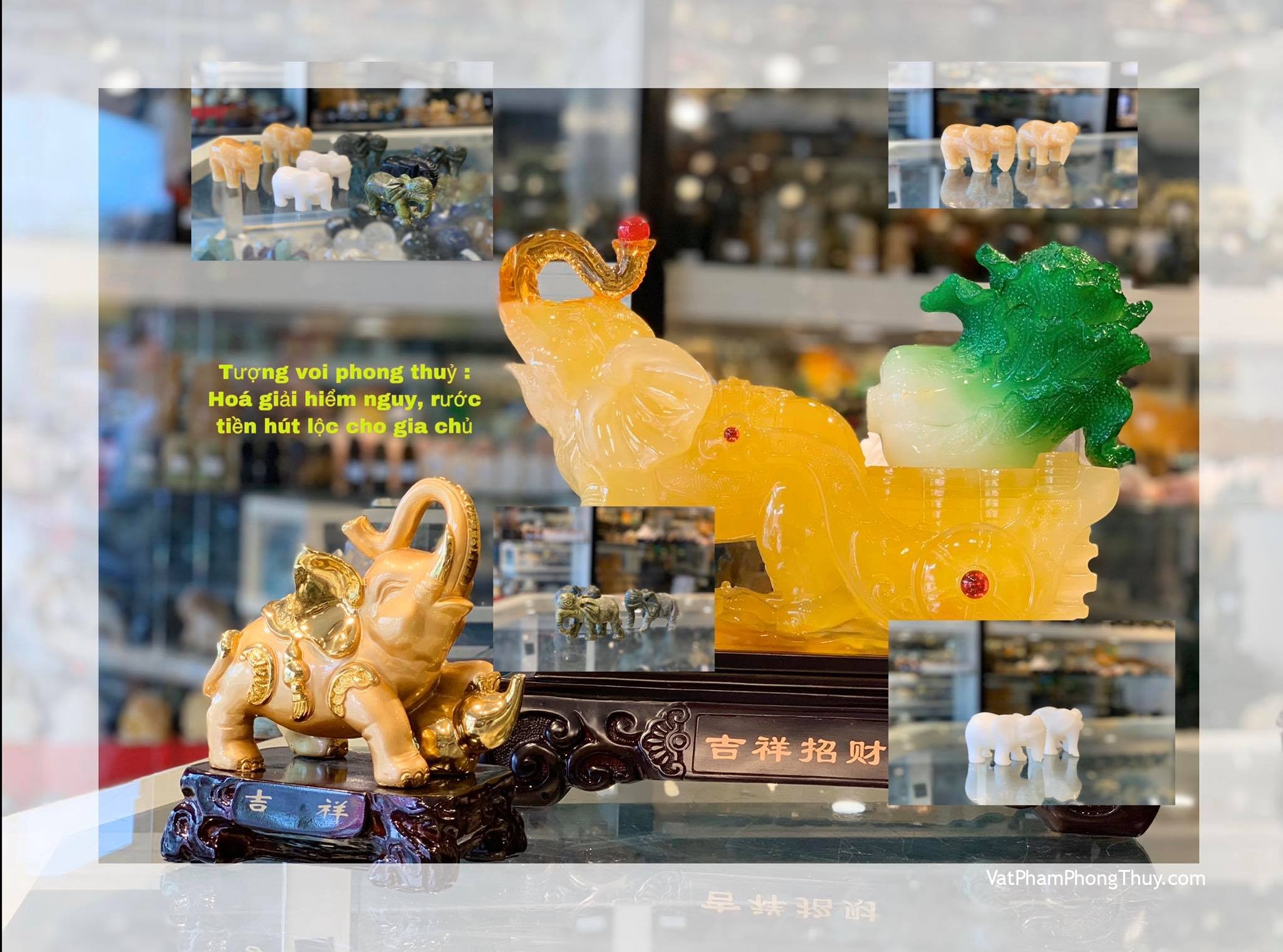 [ Ý nghĩa của Voi trong phong thuỷ cách bài trí rước tiền tài cho gia chủ ]