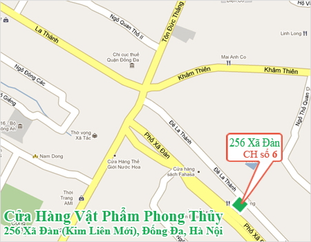 ban do Cửa hàng Vật Phẩm Phong Thủy số 6 rộn ràng Khai Trương tại Hà Nội