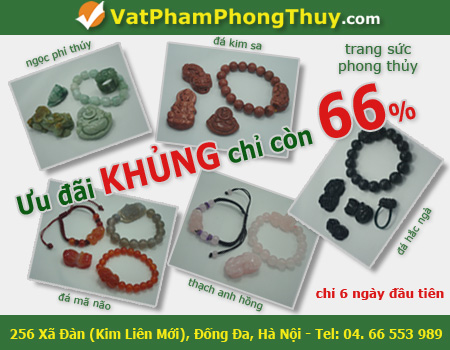 khuyen mai trang suc Cửa hàng Vật Phẩm Phong Thủy số 6 rộn ràng Khai Trương tại Hà Nội
