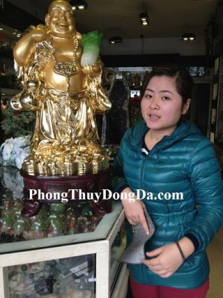 Chị Mai - khách hàng mua Di lạc vàng Phước đáo - Tài đáo A115