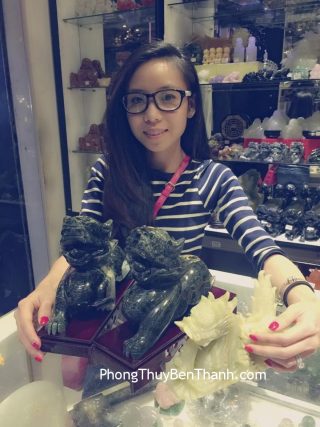 Chị Bảo Trân - khách hàng mua Tỳ hưu Độc Ngọc THDN-L và Rồng cẩm thạch N076-1