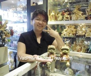 Chị Huệ - khách hàng Tỳ hưu tiêu ngọc xanh trung R002