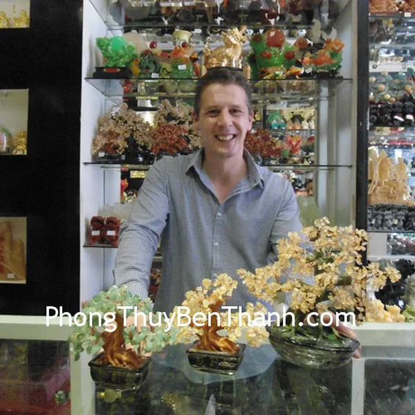 Mr Christopher - khách hàng mua Cây tài lộc thạch anh CA215