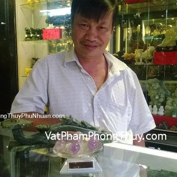 Chú Dũng - Khách mua Gậy như ý M080, Đĩa thất tinh thạch anh tím R093