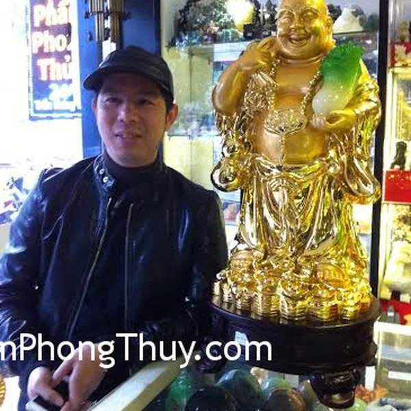 Anh Quân_Khách hàng mua tượng phật Di lạc A155, Tượng dê Tam dương khai thái H049G, Cá Kim Long E202