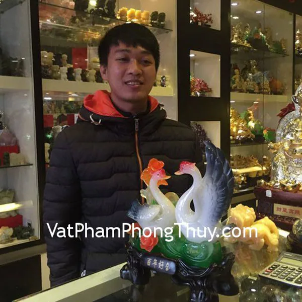 Anh Vũ - khách hàng mua tượng thiên nga trắng H490G