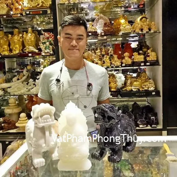 Anh Phong – khách hàng mua Phật Quan Âm Bạch Ngọc H045 và Tỳ Hưu Bắc Kinh Khủng BKD-L