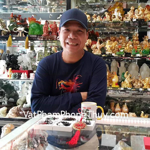 Anh Quý - khách hàng mua mặt phật bản mệnh S6340, mặt tỳ hưu ngọc đông linh S932, xâu tiền 10 xu và chuỗi trang sức đeo tay