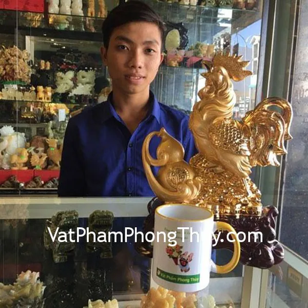 Anh Thụy - Khách hàng mua Gà vàng G037A, tỳ hưu lam ngọc GM017 và Thiềm thừ đồng trung D213