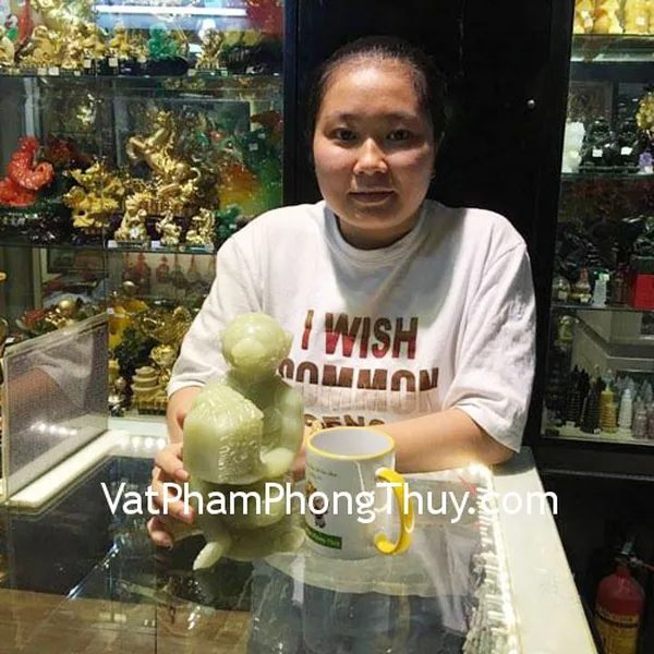 Chị Trang - Khách hàng mua Tượng Khỉ cẩm thạch lớn K888M