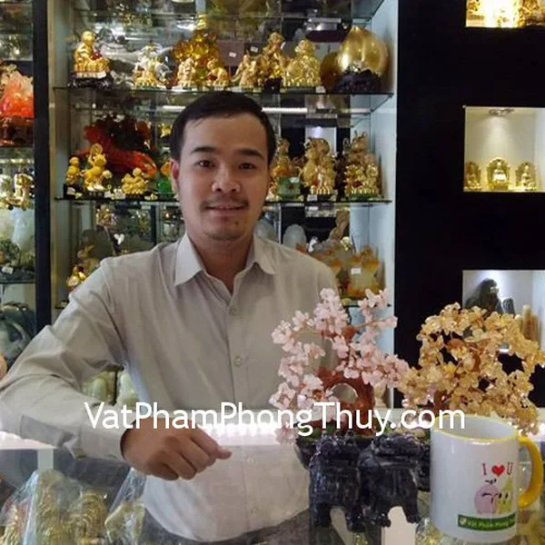 Anh Nguyên - khách hàng mua Tỳ hưu Bắc Kinh đen chuẩn BKD-S, cây tài lộc thạch anh vàng KC038, cây tài lộc thạch anh hồng KC045
