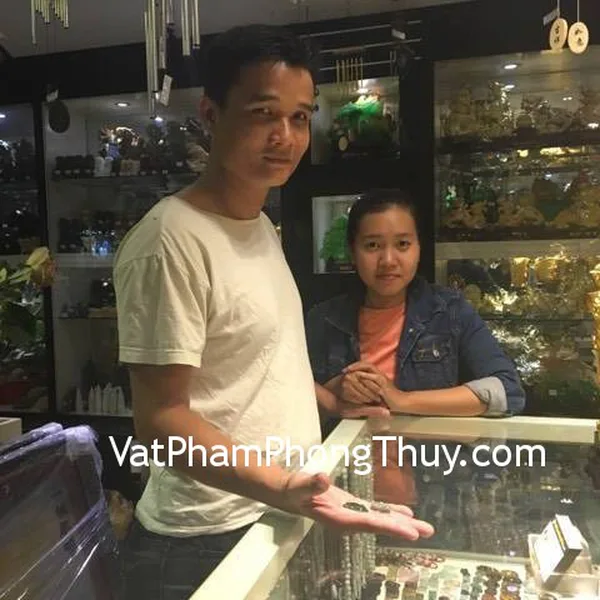 Chị Trâm - khách hàng mua mặt Phật quan âm ngọc phỉ thúy S6328, Phật di lạc ngọc phỉ thúy S6321