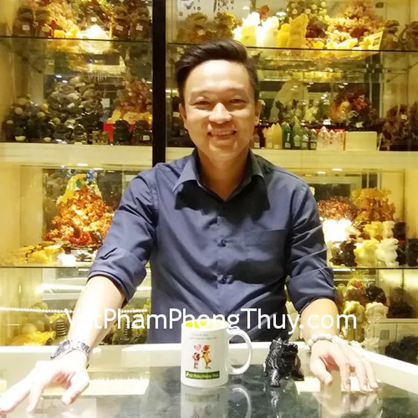 Anh Khang - khách hàng mua Rùa đầu rồng thạch anh đen GM072
