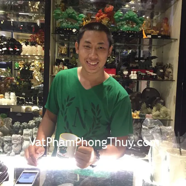 Anh Thành- khách hàng mua chuỗi thạch anh tóc vàng S6367-S3-2085 và tỳ hưu thahcj anh vàng vảy rồng S764
