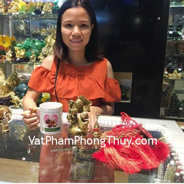 Chị Duyên - Khách hàng mua Liên niên đồng tử D170, Hoa mai thập toàn CC2024 và Hồ lô đồng nhỏ D206