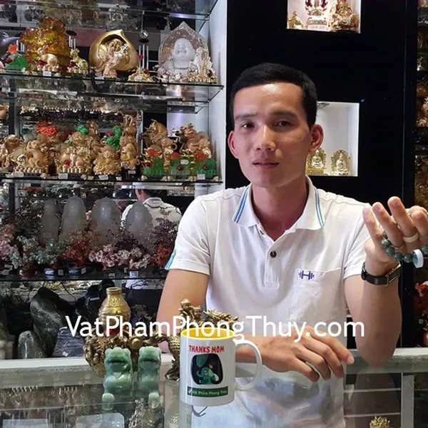 Anh Dũng - khách hàng mua cặp tỳ hưu ngọc đông linh M167, hồ lô bát tiên D205, đồng tử cưỡi kỳ lân D203 và chuỗi ngọc phỉ thúy xanh S6396