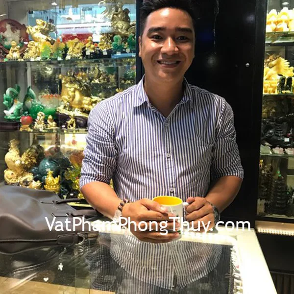 Anh Thành - Khách hàng mua Chuỗi thạch anh ưu linh xanh S2060-3944 và Tỳ hưu vẩy rồng thạch anh trắng S406