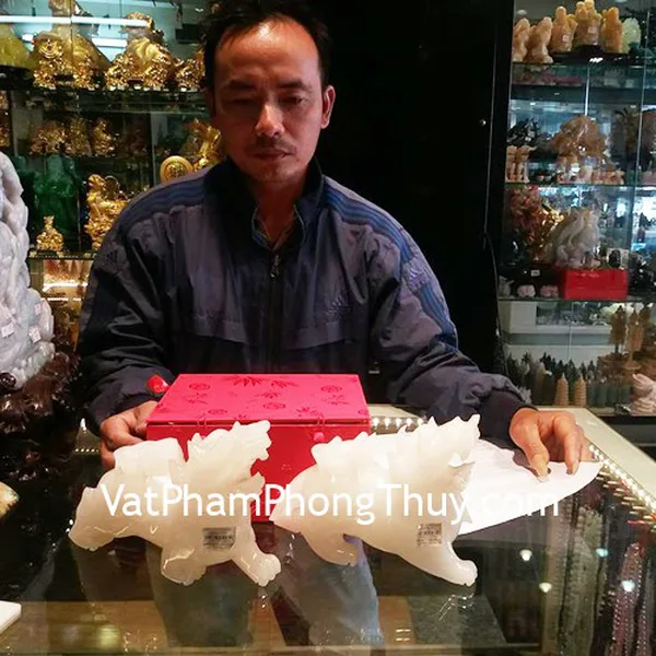 Anh Tịnh - Khách hàng mua Tỳ hưu bạch ngọc GM004