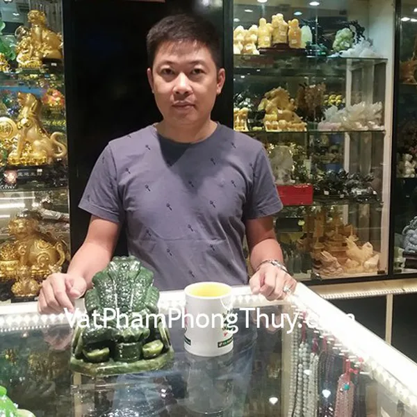 Anh Dũng - Khách hàng mua Thiềm thừ lam ngọc khủng GM027