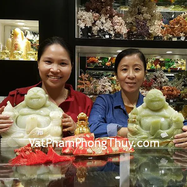 Chị Thi - khách hàng mua mặt tỳ hưu phỉ thúy xanh S5151-5180, nguyên bảo hoàng long R062, tỳ hưu vàng C053A, xâu tiền chiêu tài CC2022, CC1137 và ngọc bội phỉ thúy treo xe