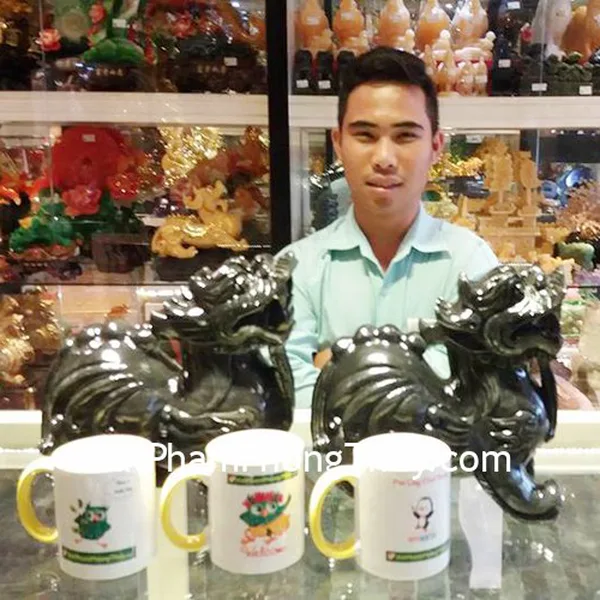 Anh Khánh - khách hàng mua Tỳ hưu Bắc Kinh đen BKD-L, Tỳ hưu tiêu ngọc N061