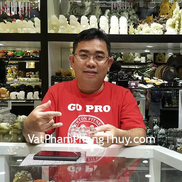 Anh Tuấn - khách hàng mua đĩa thất tinh thạch anh trắng nhỏ GM090