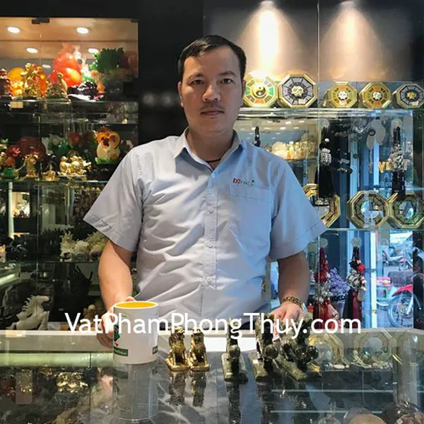 Anh Phi - Khách hàng mua Rồng đá Lam Ngọc nhỏ HM050 , Cặp kỳ lân đồng nhỏ D256