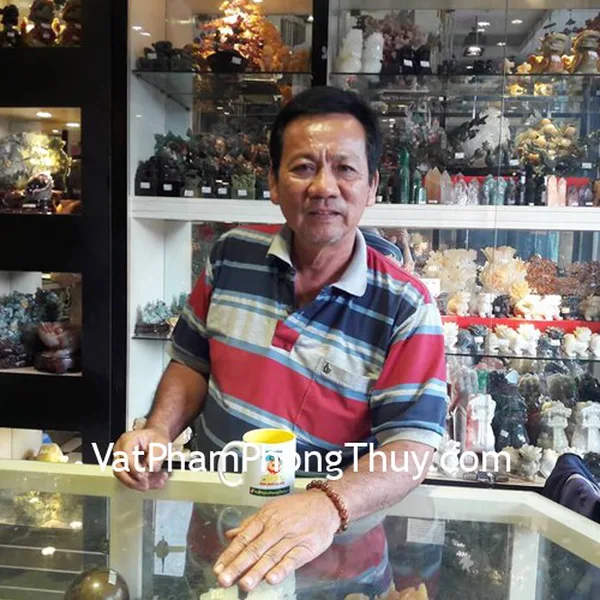 Chú Phát - khách hàng mua Chuỗi thạch anh tóc đỏ đồng S6747-S4-7779