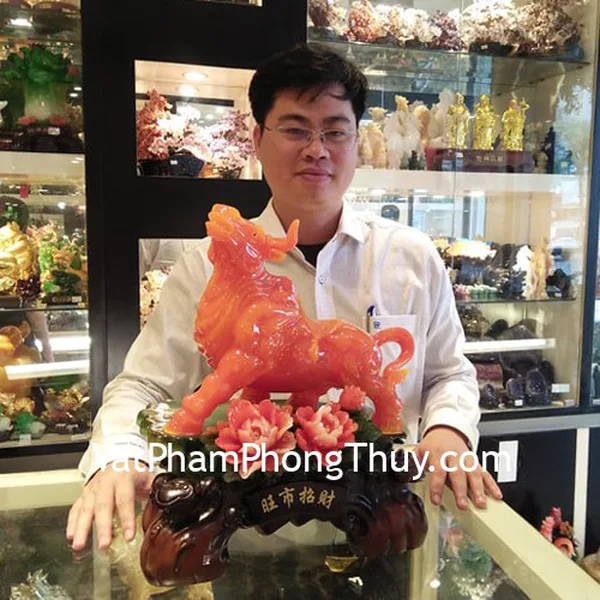 Anh Tuấn - khách hàng mua tượng trâu trên núi LN174