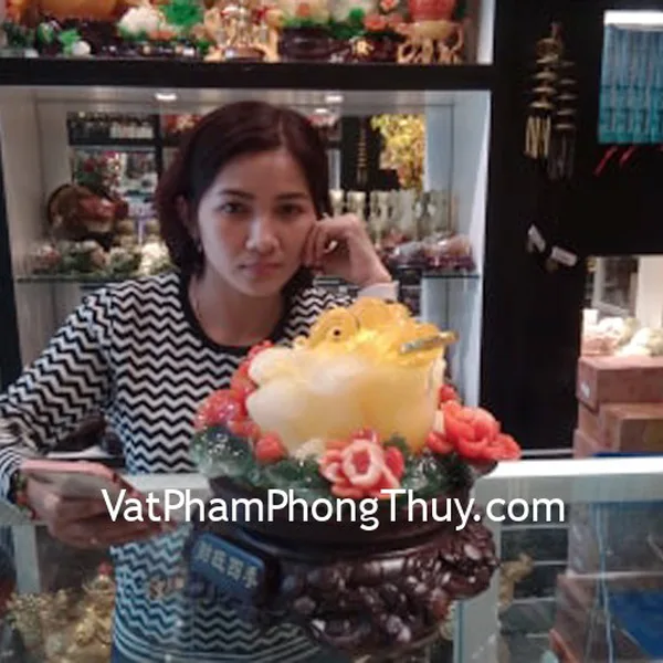 Chị Thanh - khách hàng mua tượng cóc phong thủy LN091