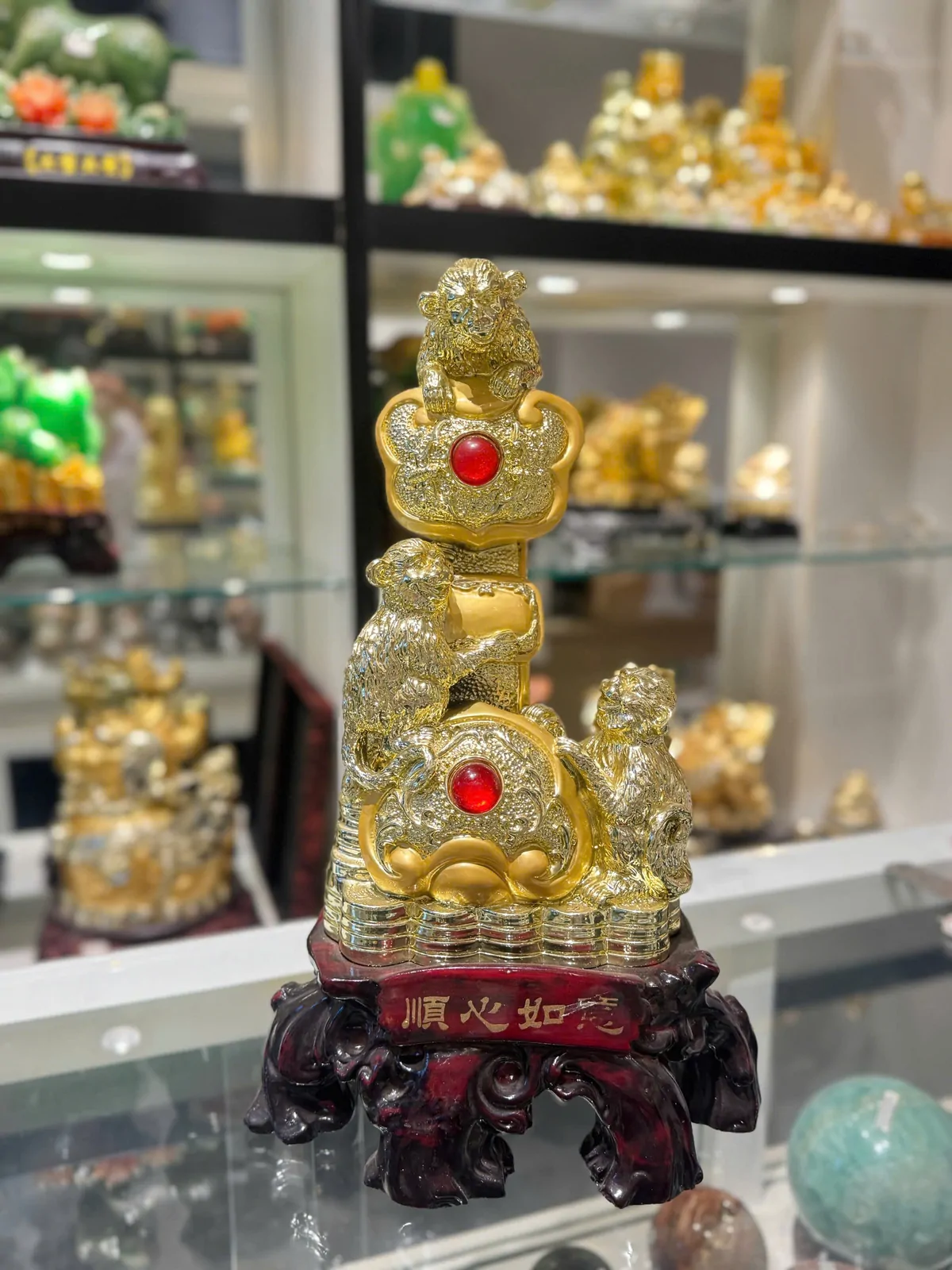 Tam khỉ phát tài bên như ý - thuận tâm như ý K086M