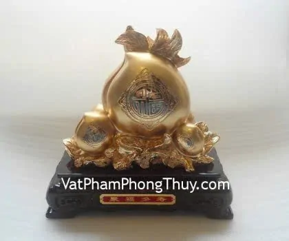 Đào vàng kim, đế gỗ- Tụ phước đa thọ E293