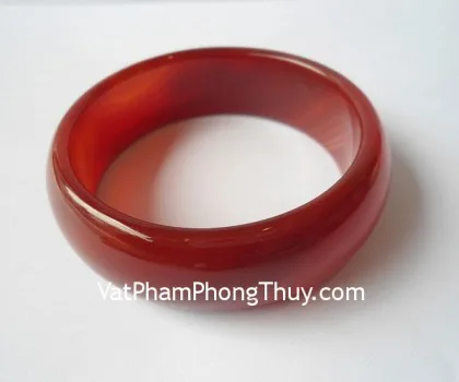Vòng mã não đỏ bản to S5026