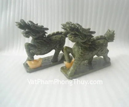 Kỳ lân lam ngọc đạp đỉnh vàng FM150