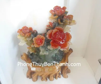 Mẫu đơn hoa hảo nguyệt viên xanh đậm lớn Y256