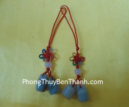 Móc đt 2 heo mã não đỏ S313