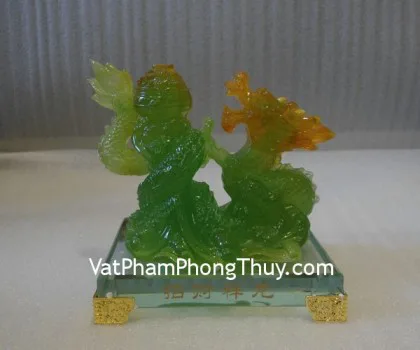 Rồng xanh, đế thủy tinh- Tường long chiêu tài E139