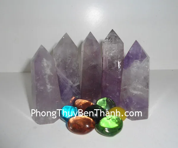 Trụ đá thạch anh tím DT134