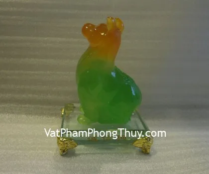 Bộ 12 giáp xanh, đế thủy tinh E328