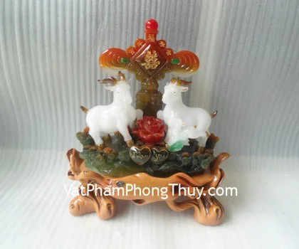 Dê 3 con trắng thánh giá đỏ - song hỷ dương FH099G