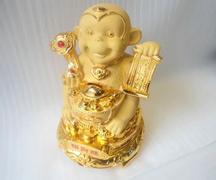 Khỉ thần tài như ý vàng - chiêu tài hầu K101M