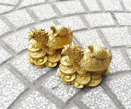 Rùa đầu rồng cõng con đồng nhỏ FD230