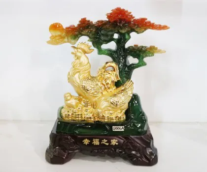 Gia đình gà dưới cây lộc - Hạnh phúc chi gia G006A