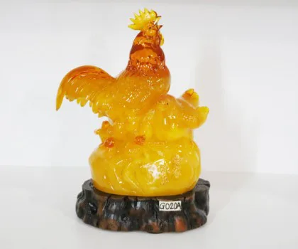 Gia đình chuột bạch ngọc xanh 5 con ôm túi vàng trên đống vàng - Ngũ phước tụ tại FTM006