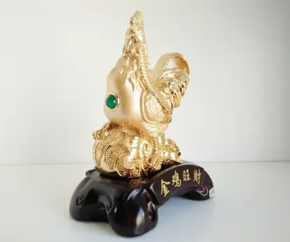 Gà vàng trên bẹ cải vàng  - Kim kê vượng tài FG042A